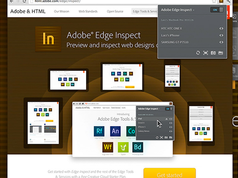 Adobe edge instect