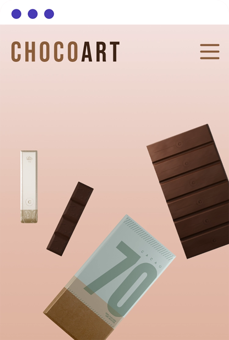 Banner with Chocolate icon