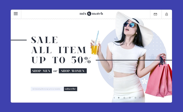 Clothing & Apparel ecommerce Website design services